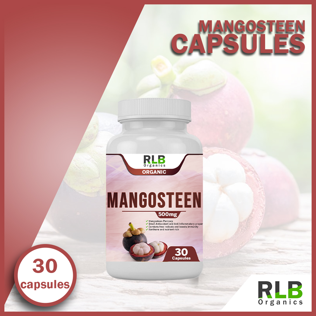Organic Natural Mangosteen Capsules (30 Capsules) Mangosteen Capsules for Antiinflammatory