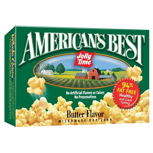 Jolly Time American's Best Microwave Popcorn, Butter Flavor 255g