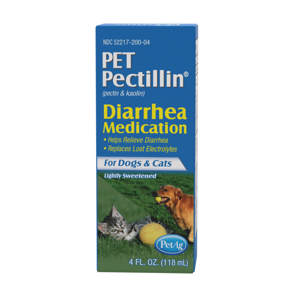 PetAg Pet Pectillin Medication for Diarrhea for Cats & Dogs, 4oz