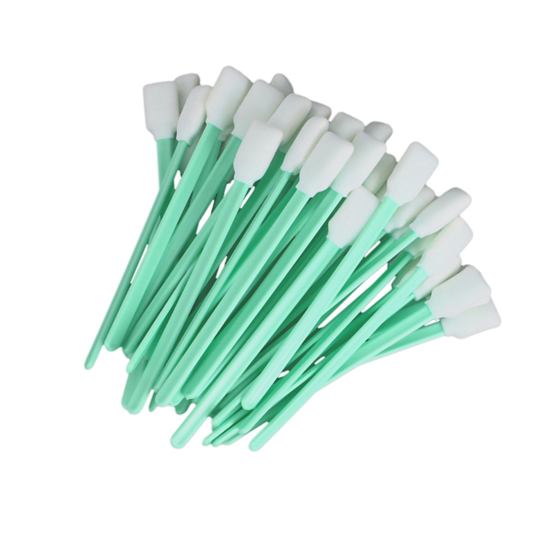 100Pcs Sponge Head Cleaning Cleaner Swab Camera Lenses Inkjet Printer