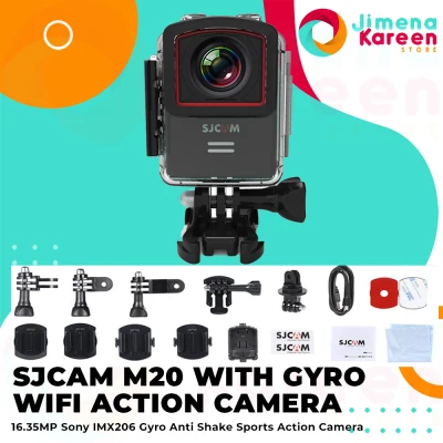 Authentic SJCAM M20 WiFi 16.35MP Sony IMX206 Gyro Anti Shake Sports Action Camera (Black)