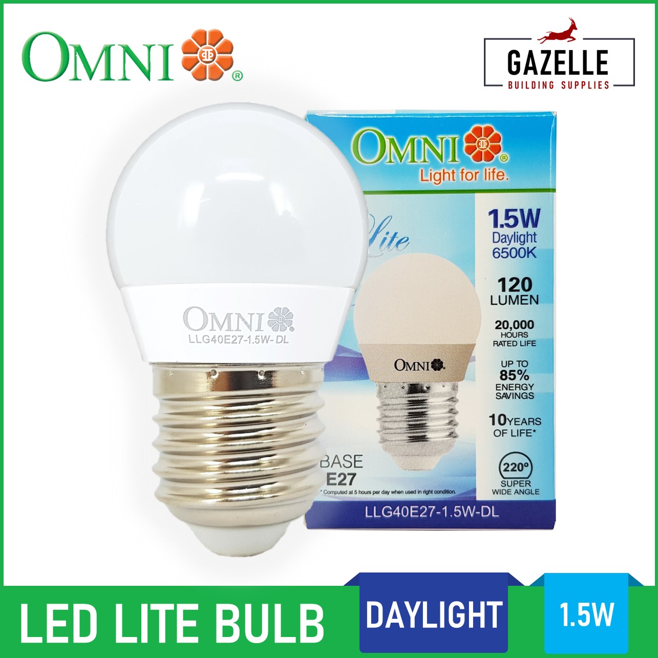 Omni Led Lite Bulb Daylight 15w 15 Watts E27 Light Bulb Lazada Ph 1731