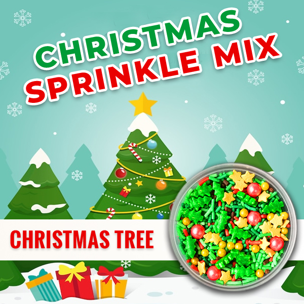 Christmas Tree Candy Sprinkles Mix Edible Decor Candies Christmas  Decor Candy