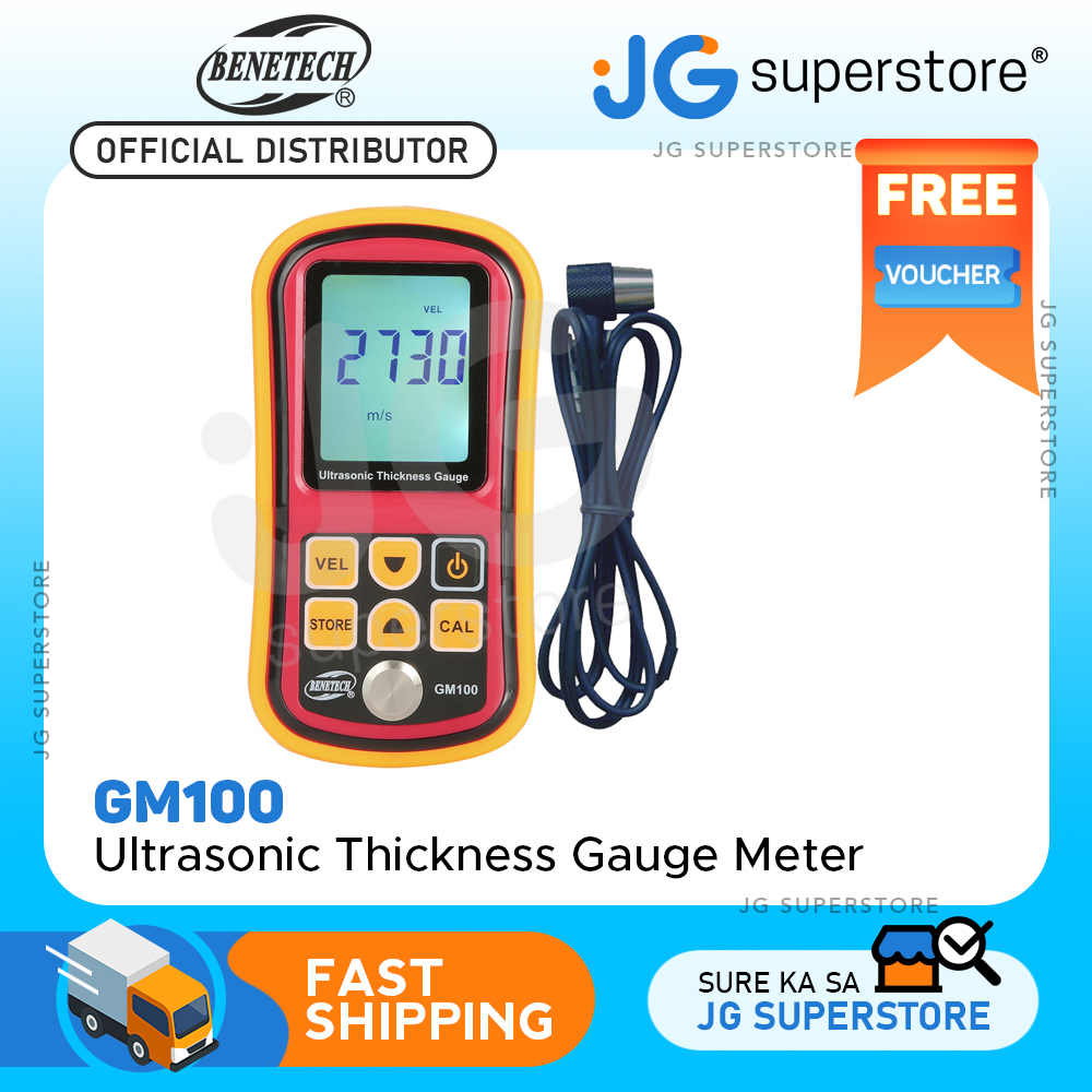 Benetech GM100 Ultrasonic Thickness Gauge Metal Width Monitor