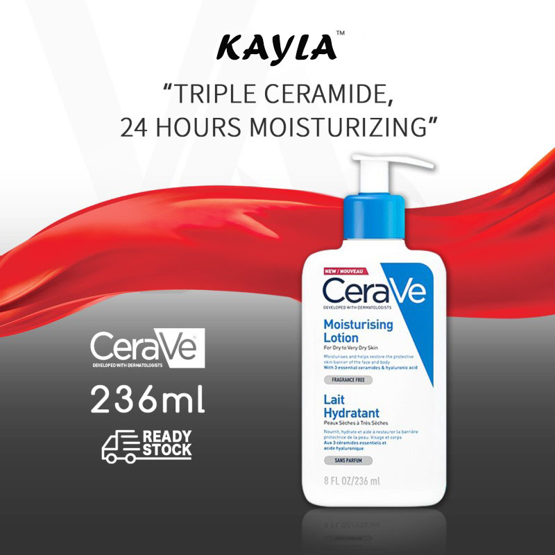 Cerave Body Lotion 236ML, Original Cerave Long Lasting Whitening