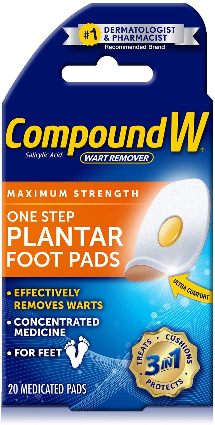 Compound W Maximum Strength One Step Plantar Foot Pads, 20 Count