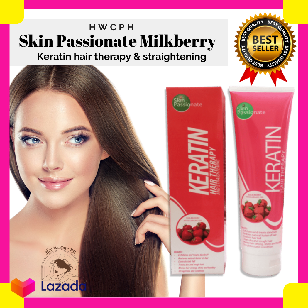 HerWeCarePH Best Selling Milkberry Hair Keratin hair theraphy and Hair  Straightening | Hair Treatment Conditioner | Brazilian Hair Care Treatment  at home | Hair Conditioner Treatment for Women for Colored Hair and
