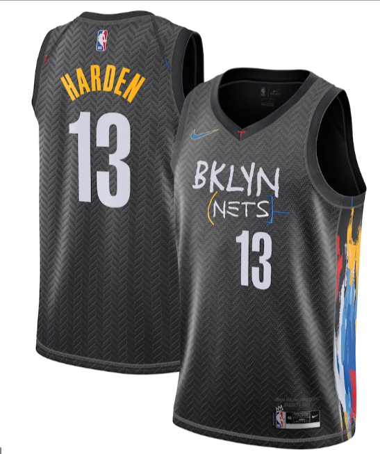  Outerstuff James Harden Brooklyn Nets #13 Youth Vertical Player  Name & Number T-Shirt Gray (Youth Small 8) : Sports & Outdoors