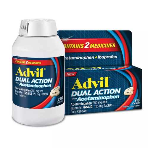 Advil Dual Action Coated Caplets, 216 Counts | Lazada PH