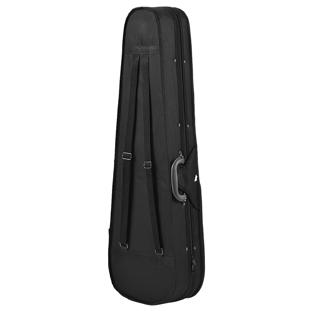 Professional 4/4 Full Size Violin Triangle Shape Case Box Hard & Super Light with Shoulder Straps Beige