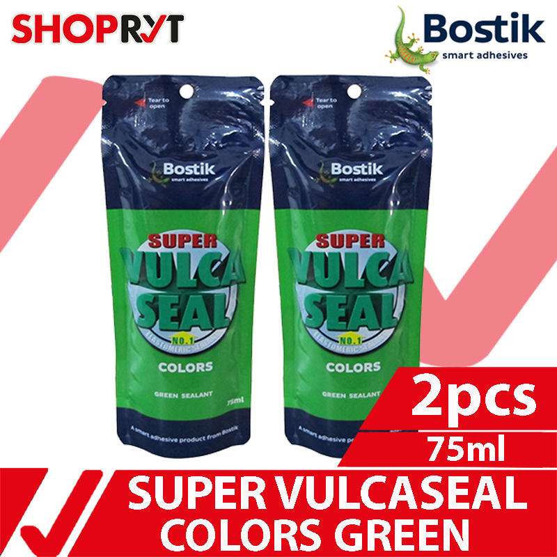 Bostik Vulcaseal Elastomeric Waterproofing Sealant Green 75ML 2PCS Easy
