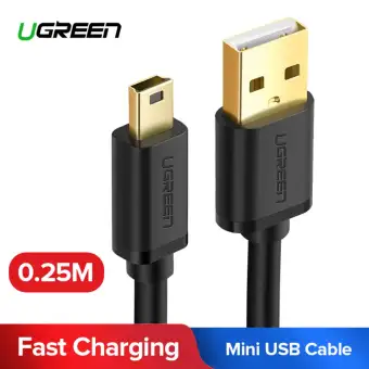 Ugreen Usb 2 0 A Male To 5 Pin Mini B Fast Data Charger Cable For Gopro Hero 4 Mp3 Mp4 Players Tablets Gps Digital Camera Hdd 0 25m Lazada Ph