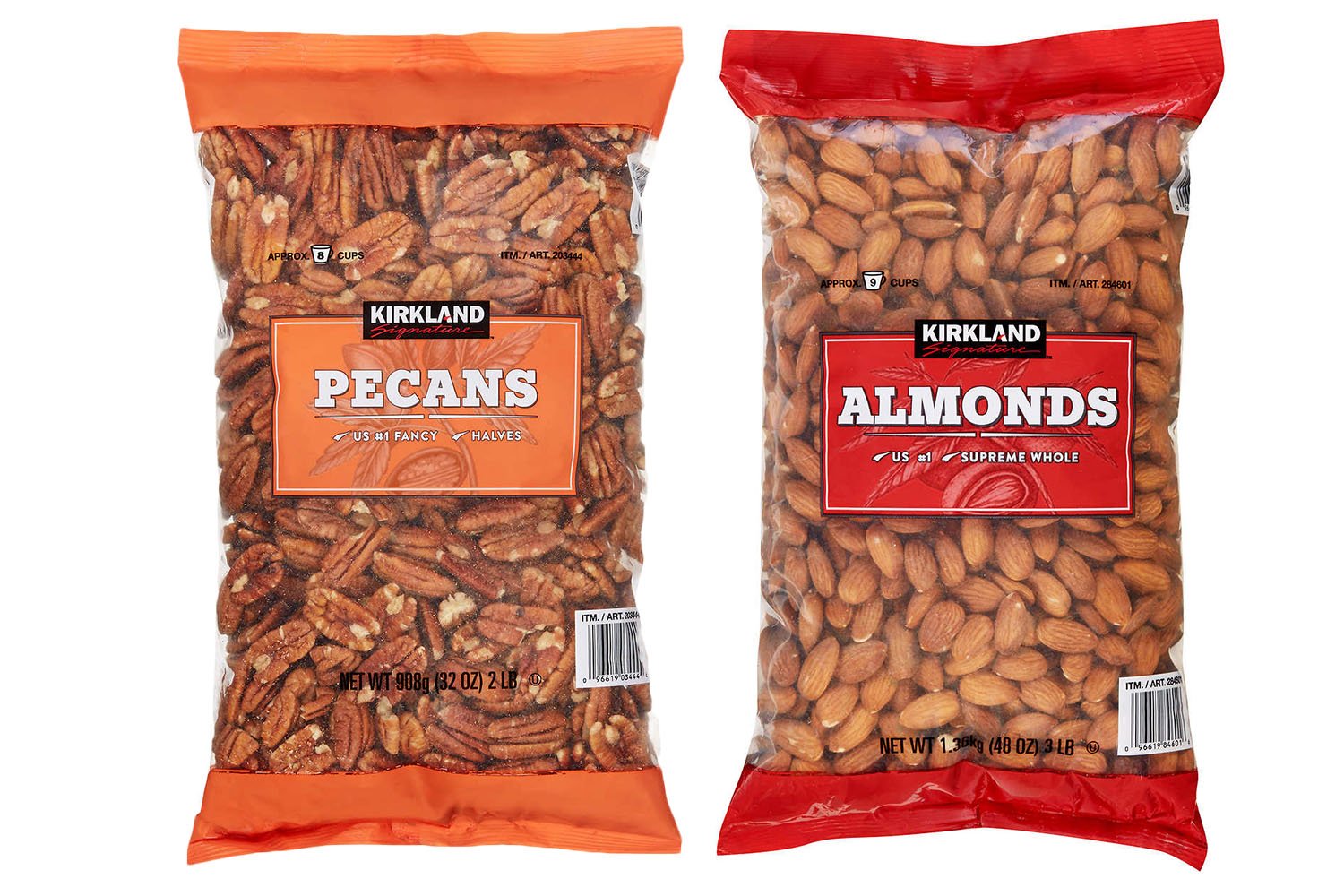 SALE!!! Kirkland Signature Pecan Halves, 2 lbs, Walnut Halves, 3 lbs