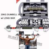 20Kg Portable Dumbbell Set for Bone-Strengthening Workouts - [Brand Name