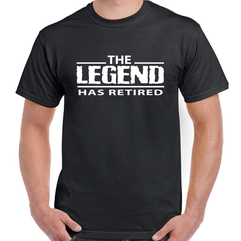 The Legend Has Retired Funny Retirement Pension Birthdaymen'S T-Shirt ...