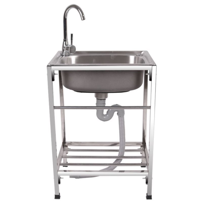 304 Stainless Steel Kitchen Sink with Stand Cabinet Lababo Stainless ...