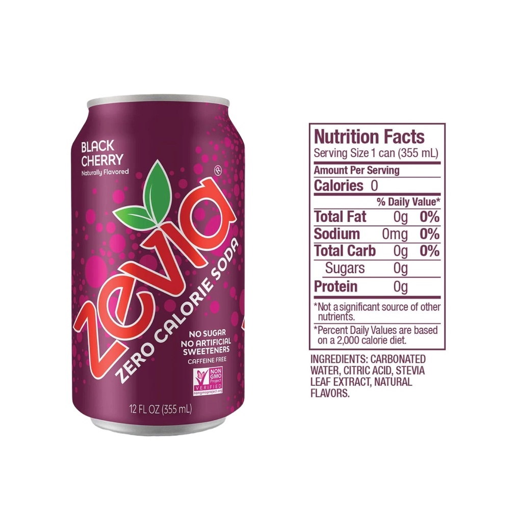 Zevia Zero Calorie Soda Keto Low Carb Approved Lazada PH