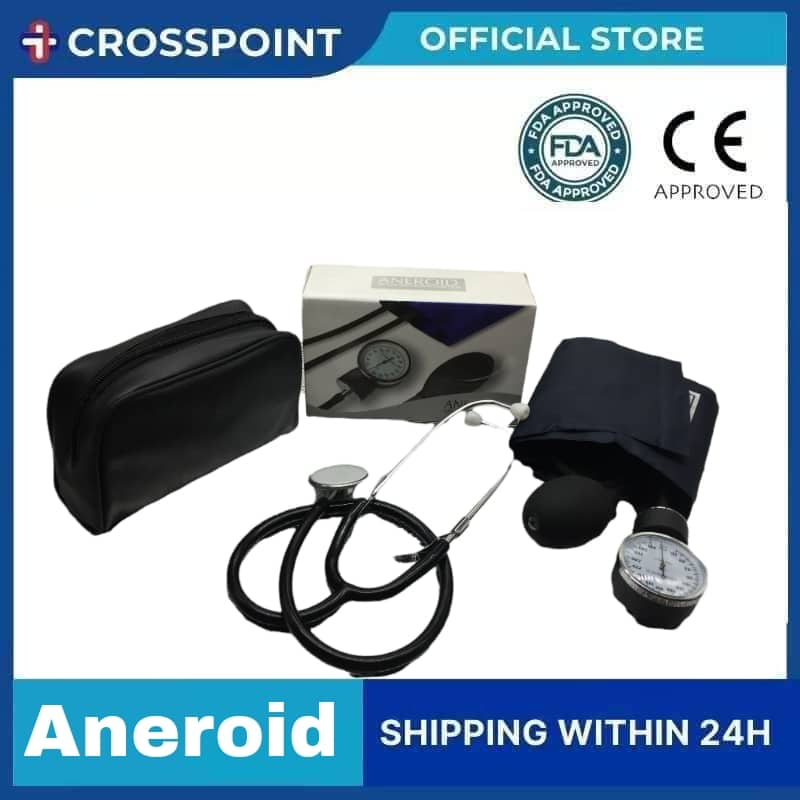 Crosspoint Aneroid Sphygmomanometer Blood Pressure Measure Device Kit ...