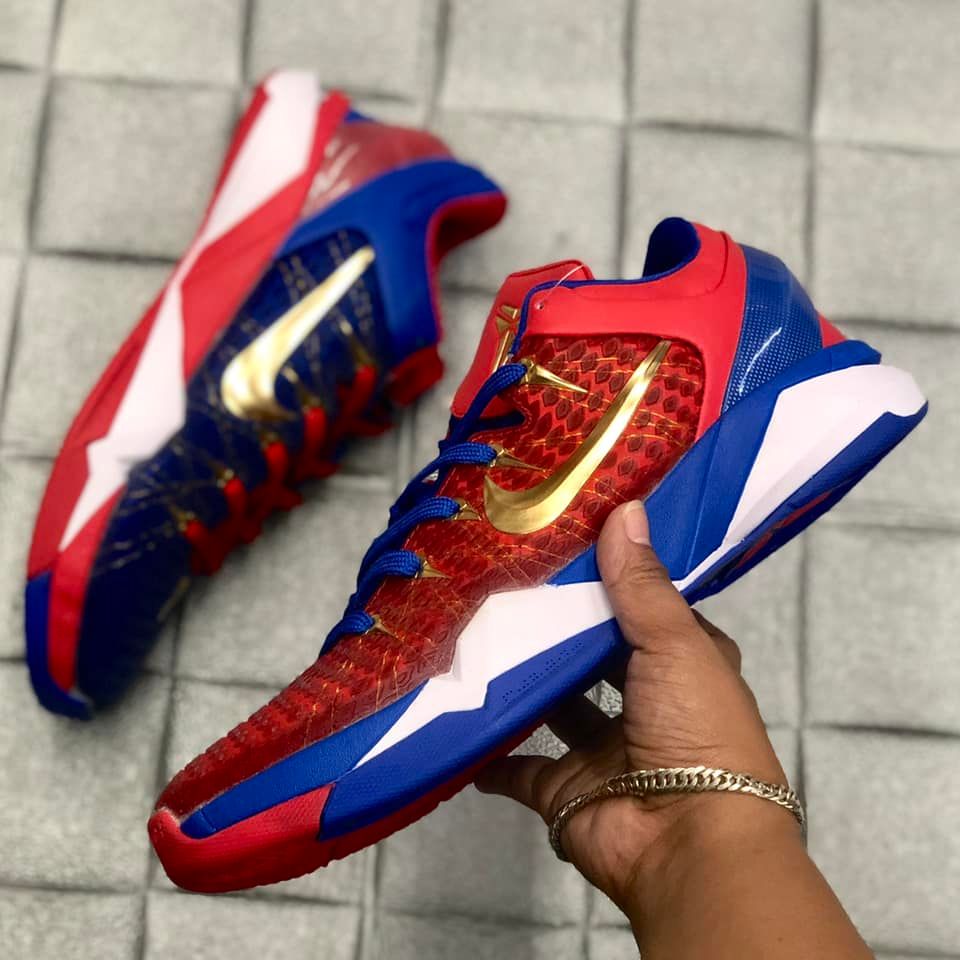Kobe 7 Mismatch Red Blue Sports Basketball Shoes For Men High Quality Oem |  Lazada Ph