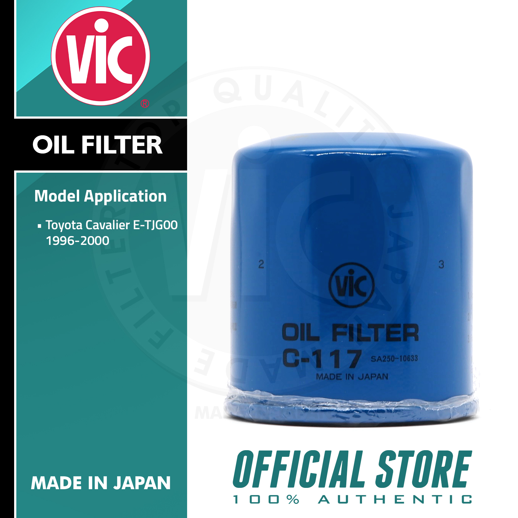 RoadFit VIC Oil Filter C117 for MG ZS 1.5 2018 /MG 5 Lazada PH