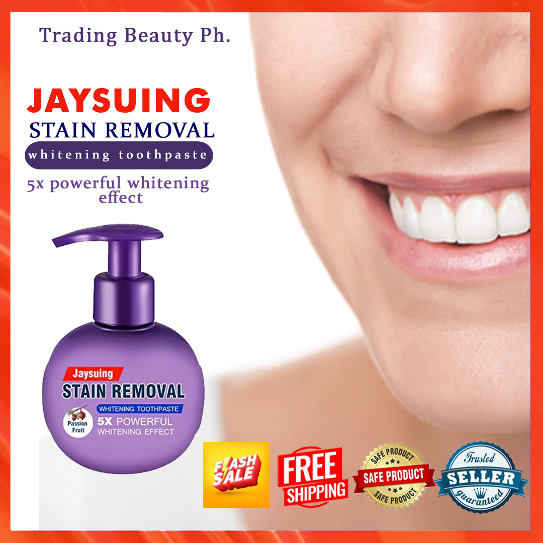 🔥 Jaysuing Stain Removal Whitening Toothpaste 🤩🤩PASSION FRUIT (Violet