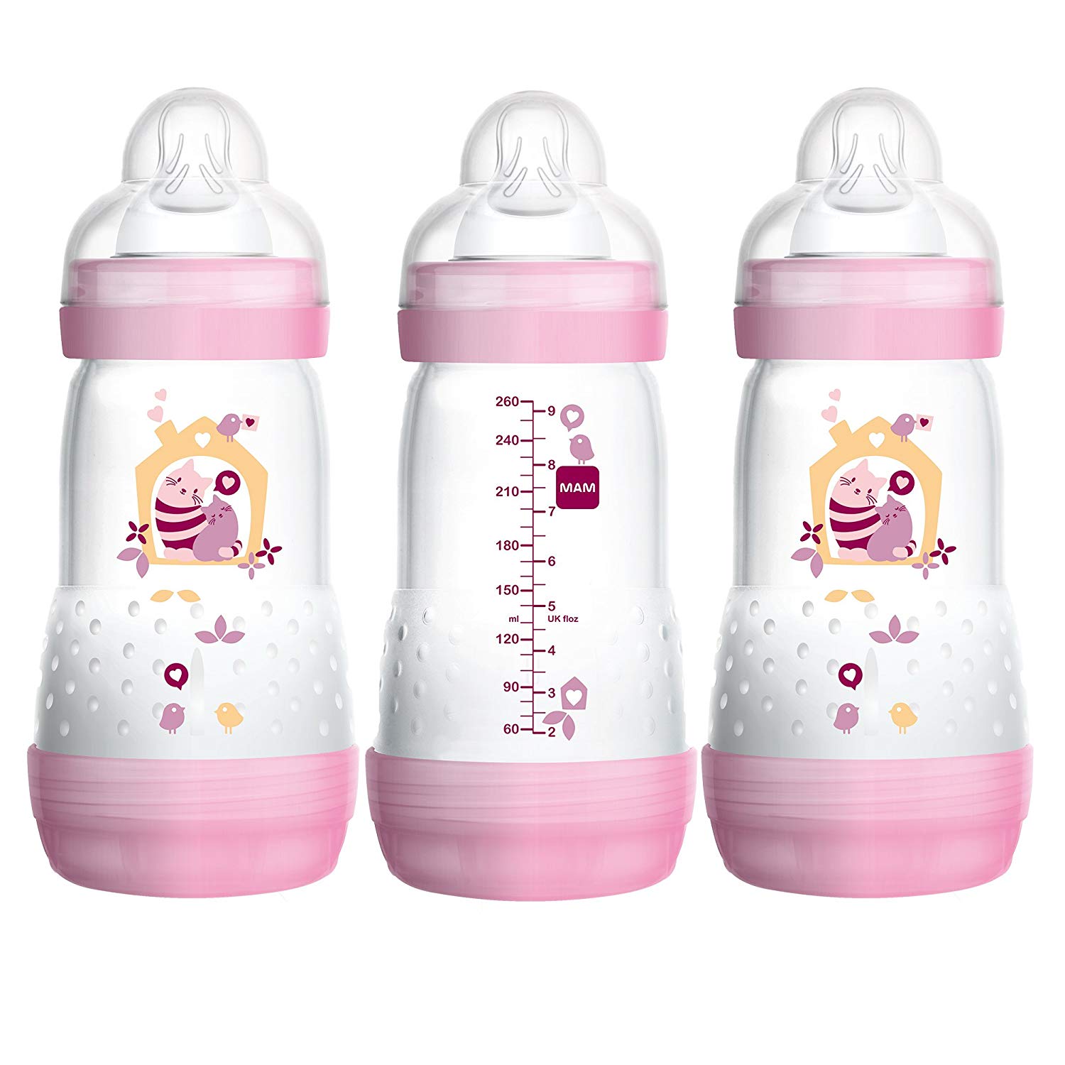 mam bottles pink