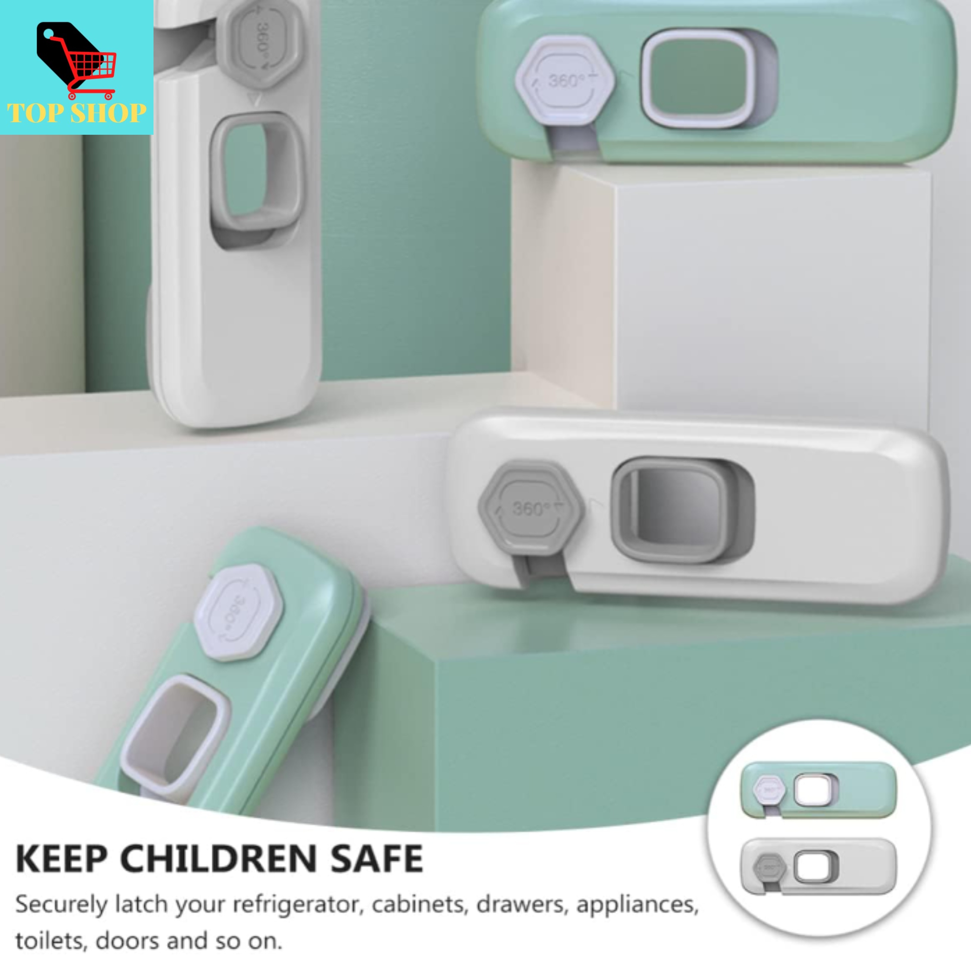 Top Shop Baby Safety Cabinet Locks Drawer Door Locks for Baby Child Infant  Anti-Pinching Cabinet Safety Lock