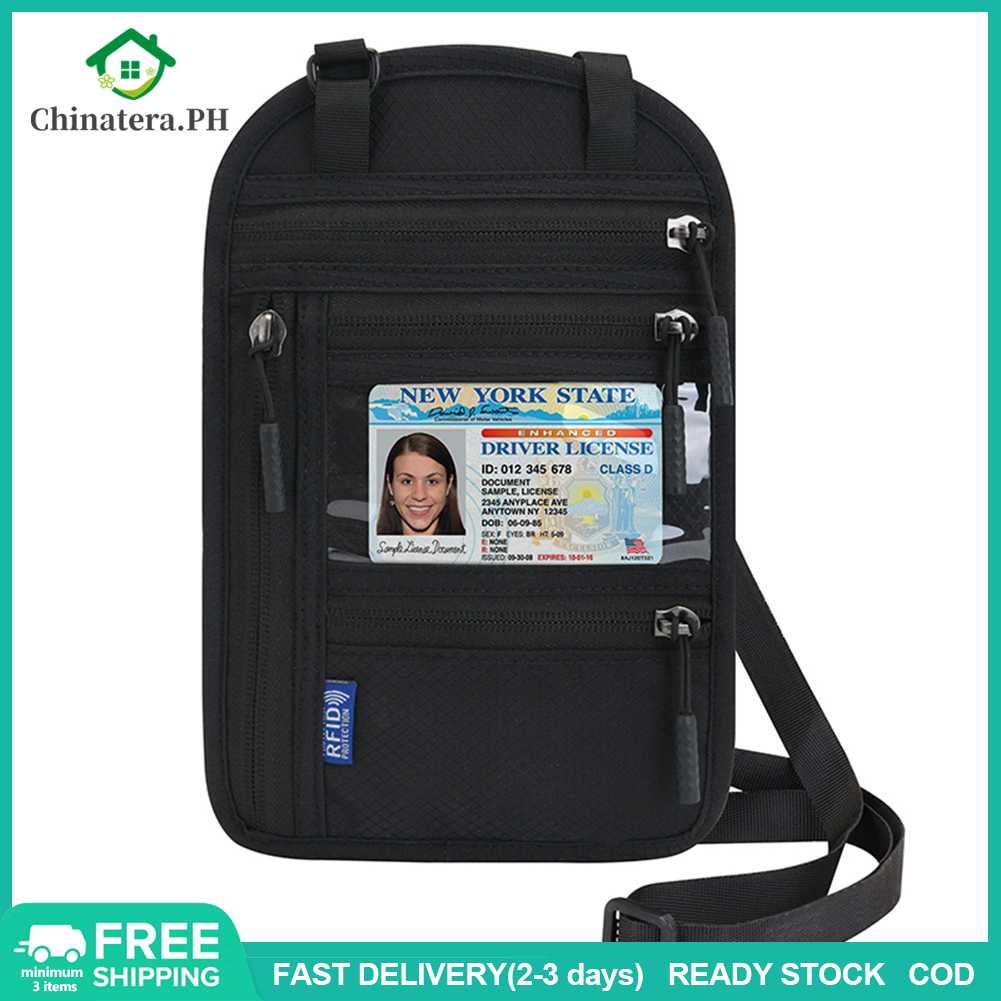 [Fast Delivery] Travel Passport Holder Wallet Phone Bag Transparent