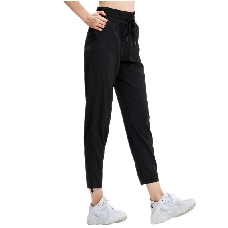 Women Drawstring Loose Sport Pants Breathable Pants For Outdoor Running