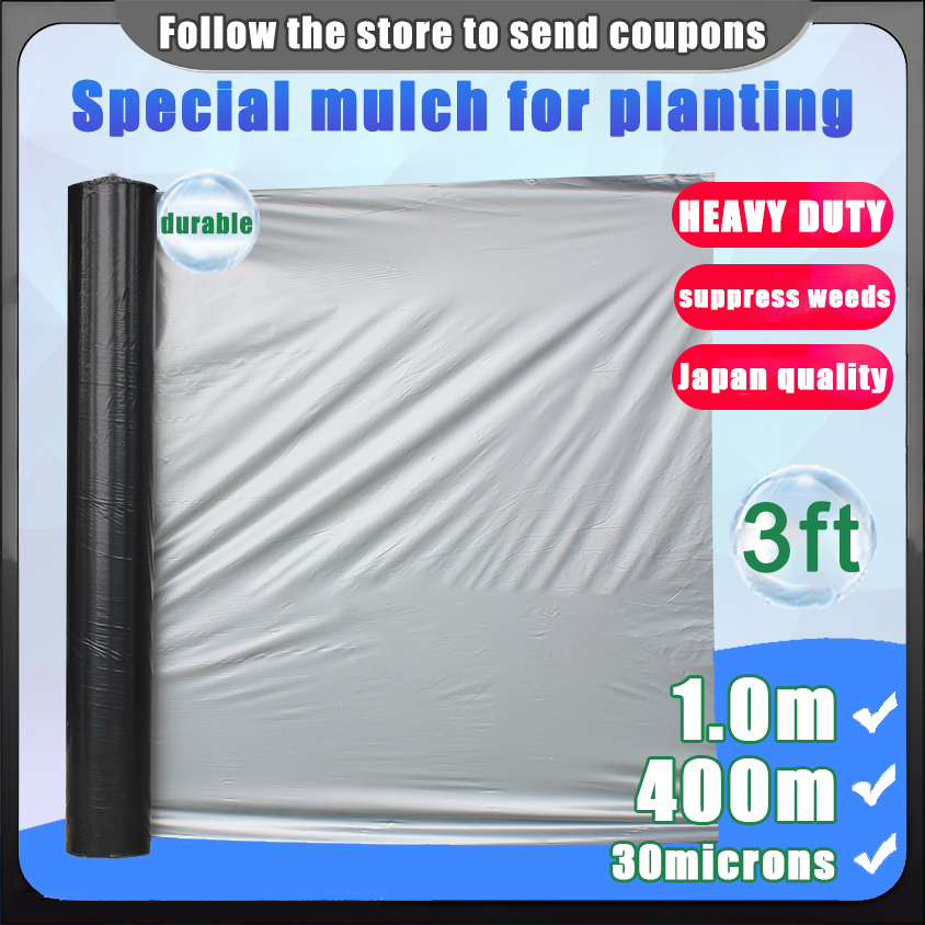 [JAPAN] 3ft [1.0m] x 400m JAPAN QUALITY Microns Plastic Mulch HEAVY