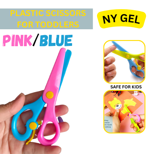 4 Pack Toddler Scissors, Safety Scissors For Kids, Plastic Children Safety  Scissors, Dual-colour Preschool Training Scissors For Cutting Tools Paper C