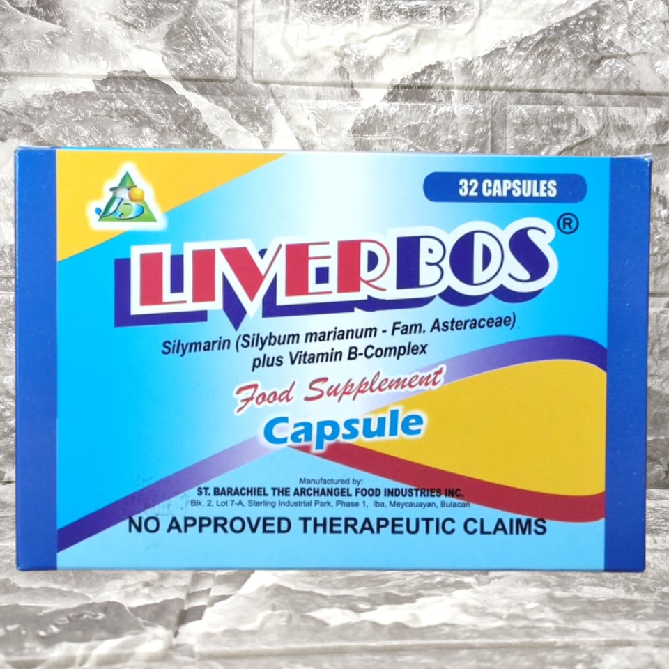 Liverbos (Silymarin + Vitamin 32 Capsules Lazada PH