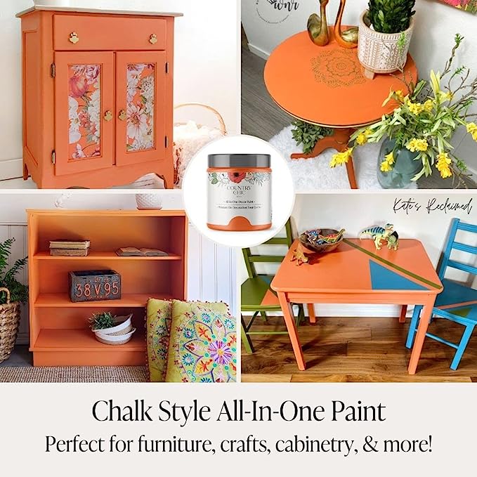  Chalk Style Paint - for Furniture, Home Decor, Crafts