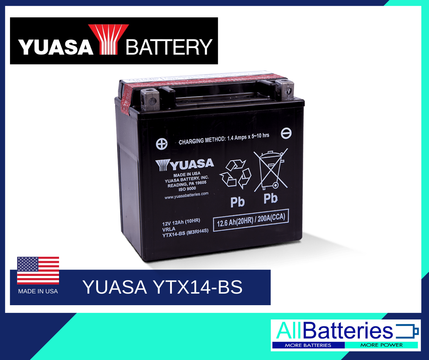 YTX14-BS - Yuasa Battery, Inc.