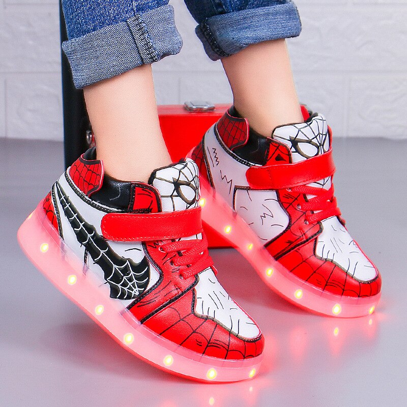 Luminous Sneakers Boy Girl Pikachu Led Light Up Shoes Glowing With Light  Kids Shoes Children Led Sneakers Brand Kids Boots