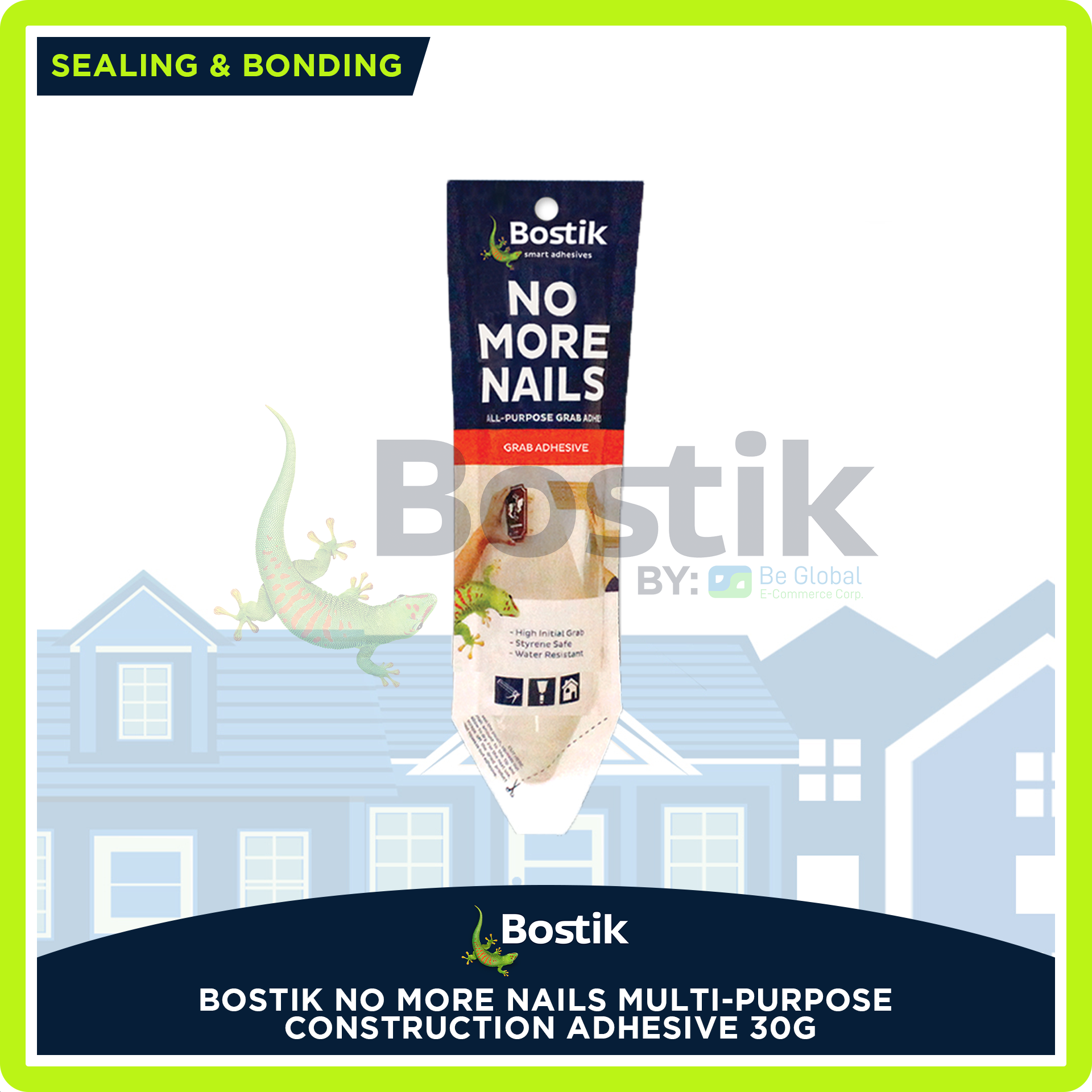 BOSTIK No More Nails General Purpose Construction Adhesive 30gms High  Initial Grab, High Bond Strength, Ideal for interior and exterior  applications | Lazada PH