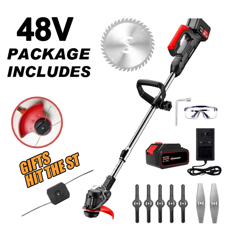 AJDL sellixvd94 Electric Grass Cutter Rechargeable Cordless Lawn Mower