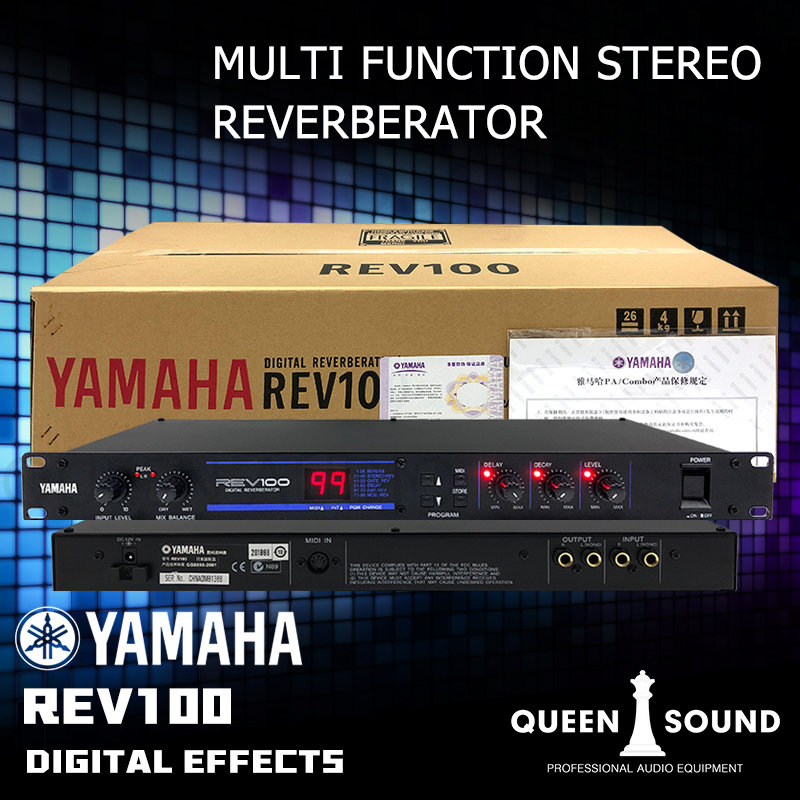 YAMAHA REV100 Vocal effect Audio effector Digital Reverb Effect With 99 professionalquality pre