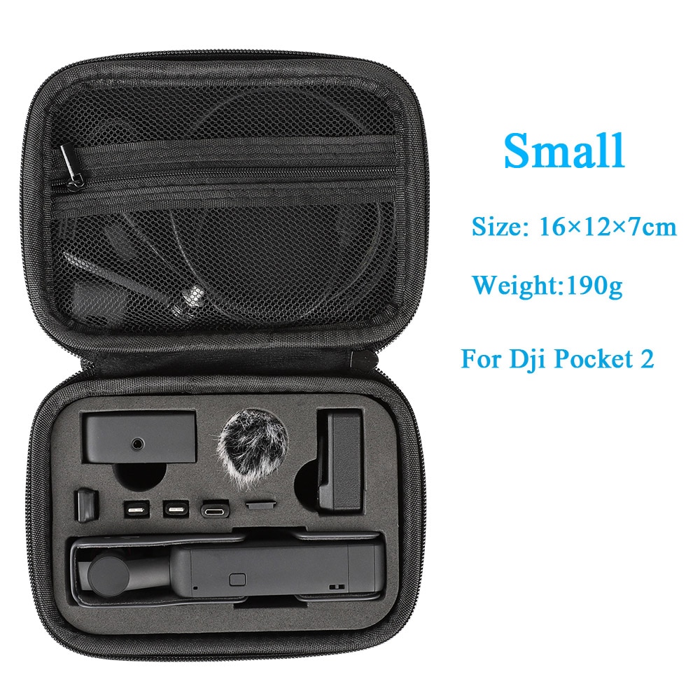 Carrying Case for DJI Pocket 2 and Osmo Pocket,Hard Shell Storage Bag with Strap for DJI Pocket 2 Controller Wheel Accessories 