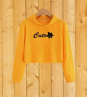 lazada crop top hoodie