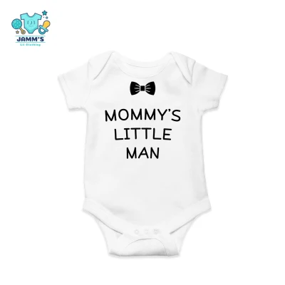 Onesies for Baby with Mommy Little Man Design