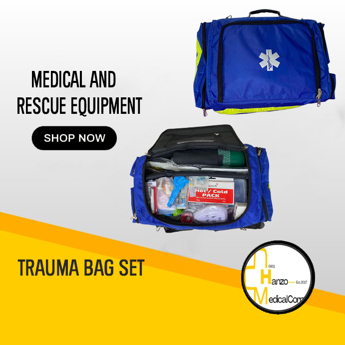 EMERGENCY OUTDOOR BAG KIT / TRAUMA BAG COMPLETE SET / FAMILY MEDICAL