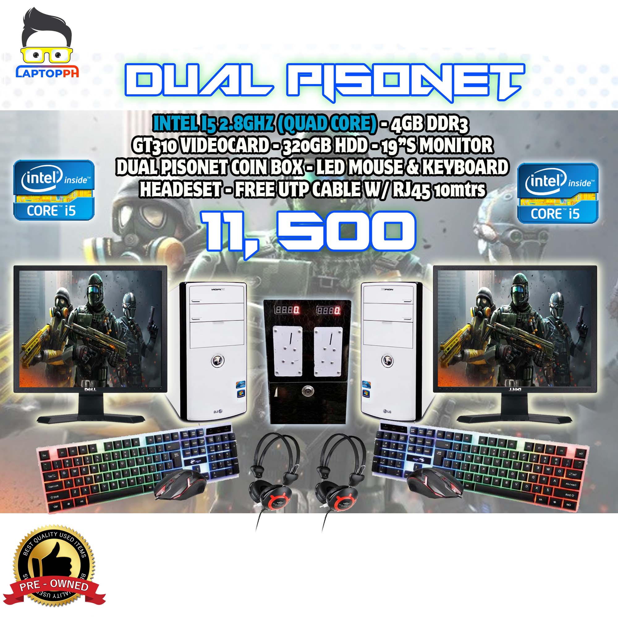 DUAL PACKAGE 2 UNITS OF LG Xpion UNIT WITH DUAL COIN