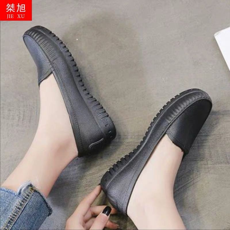 black jelly shoes womens