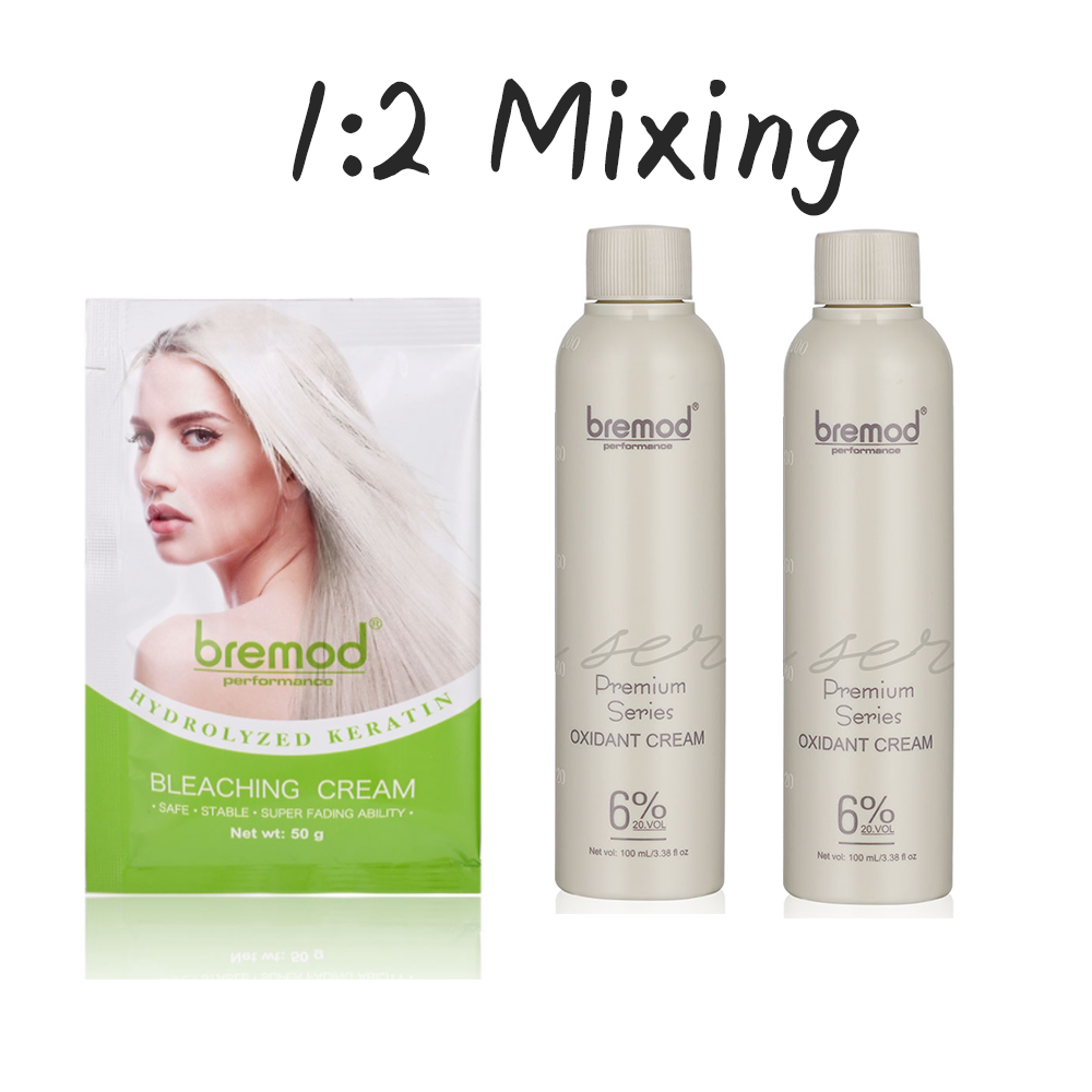 Bremod Hair Color Hydrolyzed Keratin Fast Fading Bleaching Cream 50g Lazada PH