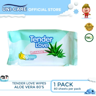 Tender Love Aloe Vera Cleansing Wipes 80's Pack of 1