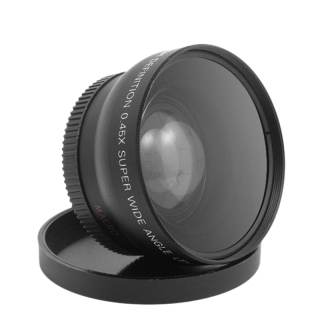 Wide angle lenses 0.45x 52mm wide angle hd lens conversion wide-angle camera lens with macro lens 1