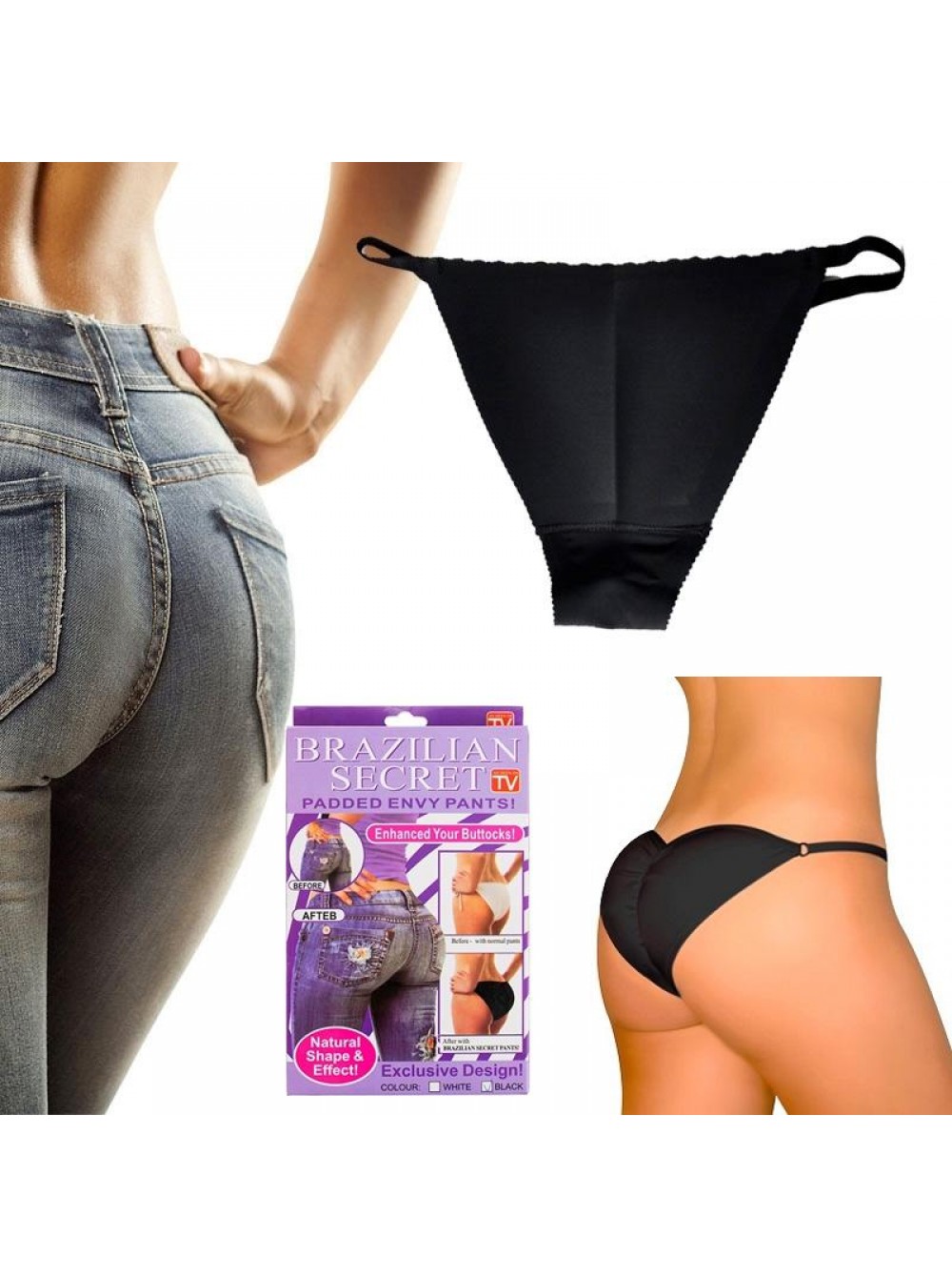 Sweethouse Brazilian Secret Padded Envy Pants (Black) Lazada PH