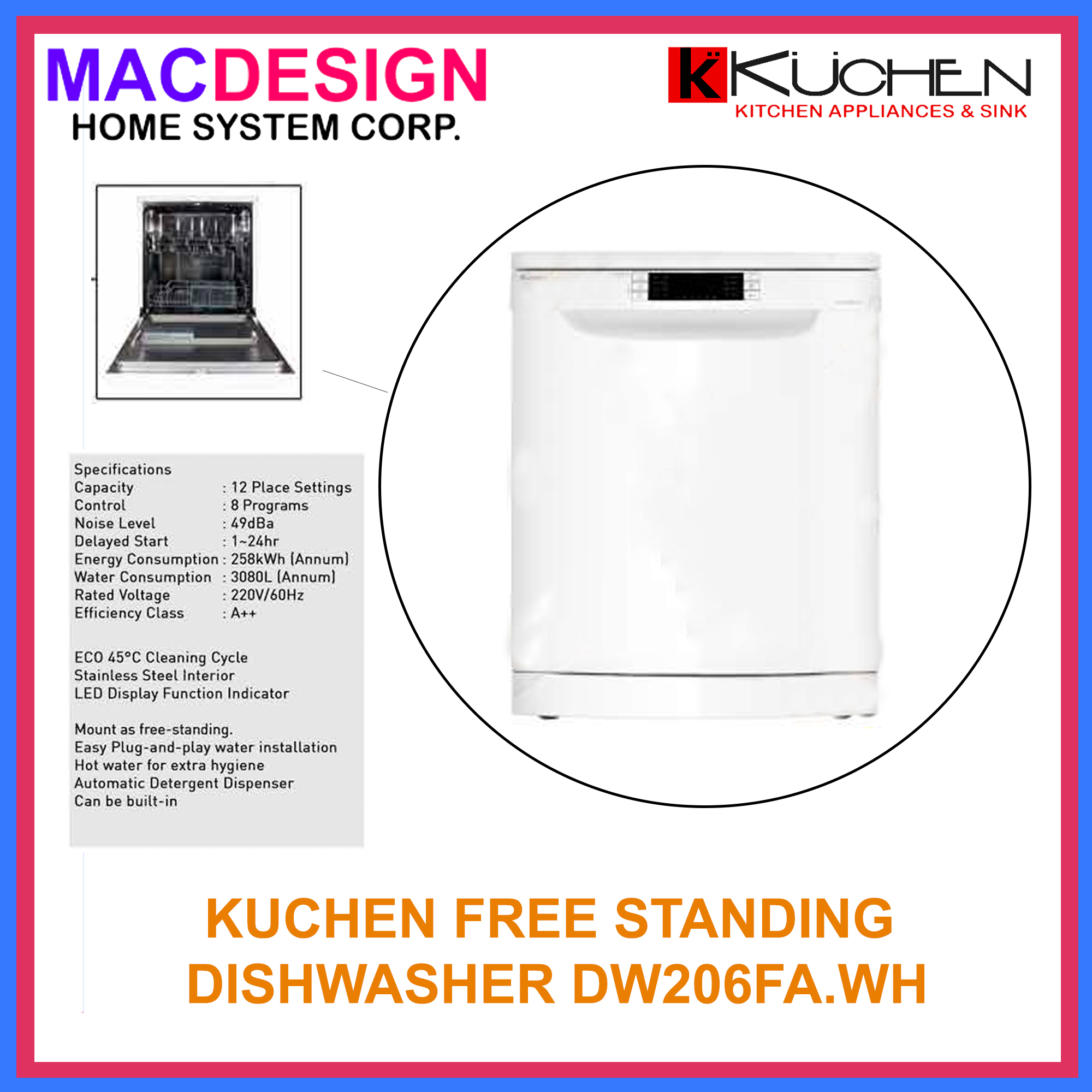 Kenwood Dishwasher Dwfsg126b Kenwood Kdw60w15 Review KUCHEN