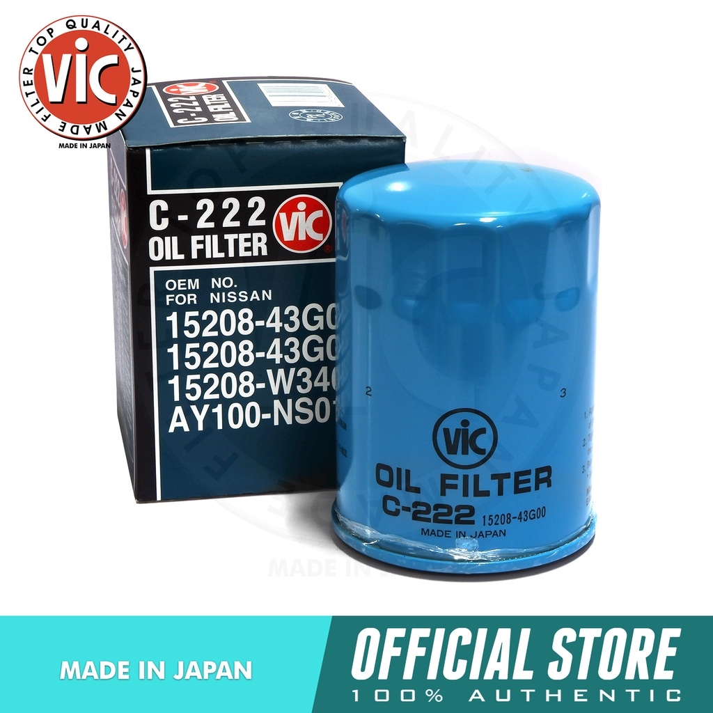 VIC Oil Filter C222 for Nissan Safari Patrol TD42 Frontier 2.7
